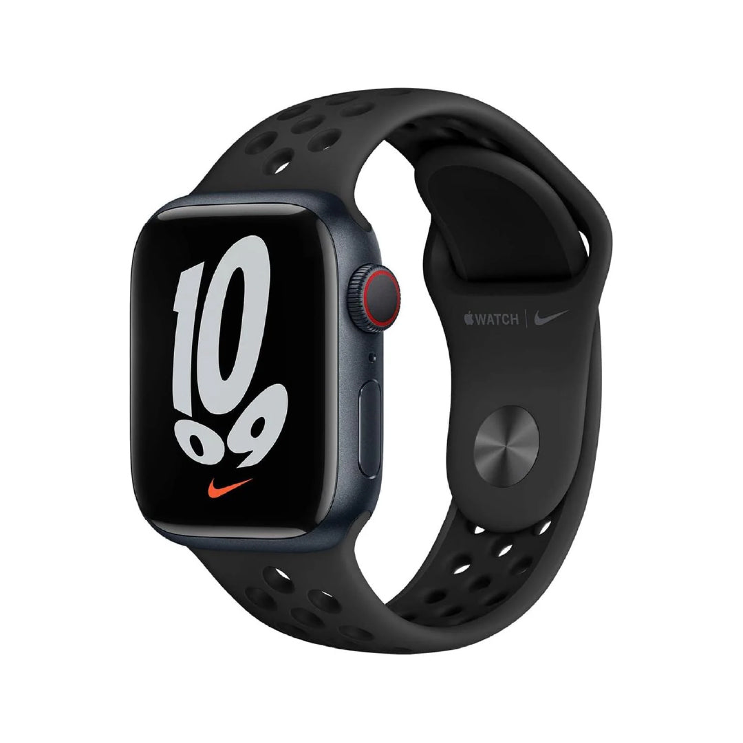 Apple Watch Nike Series 7 GPS 41mm Midnight Aluminium Case with Anthracite/Black Nike Sport Band - Regular