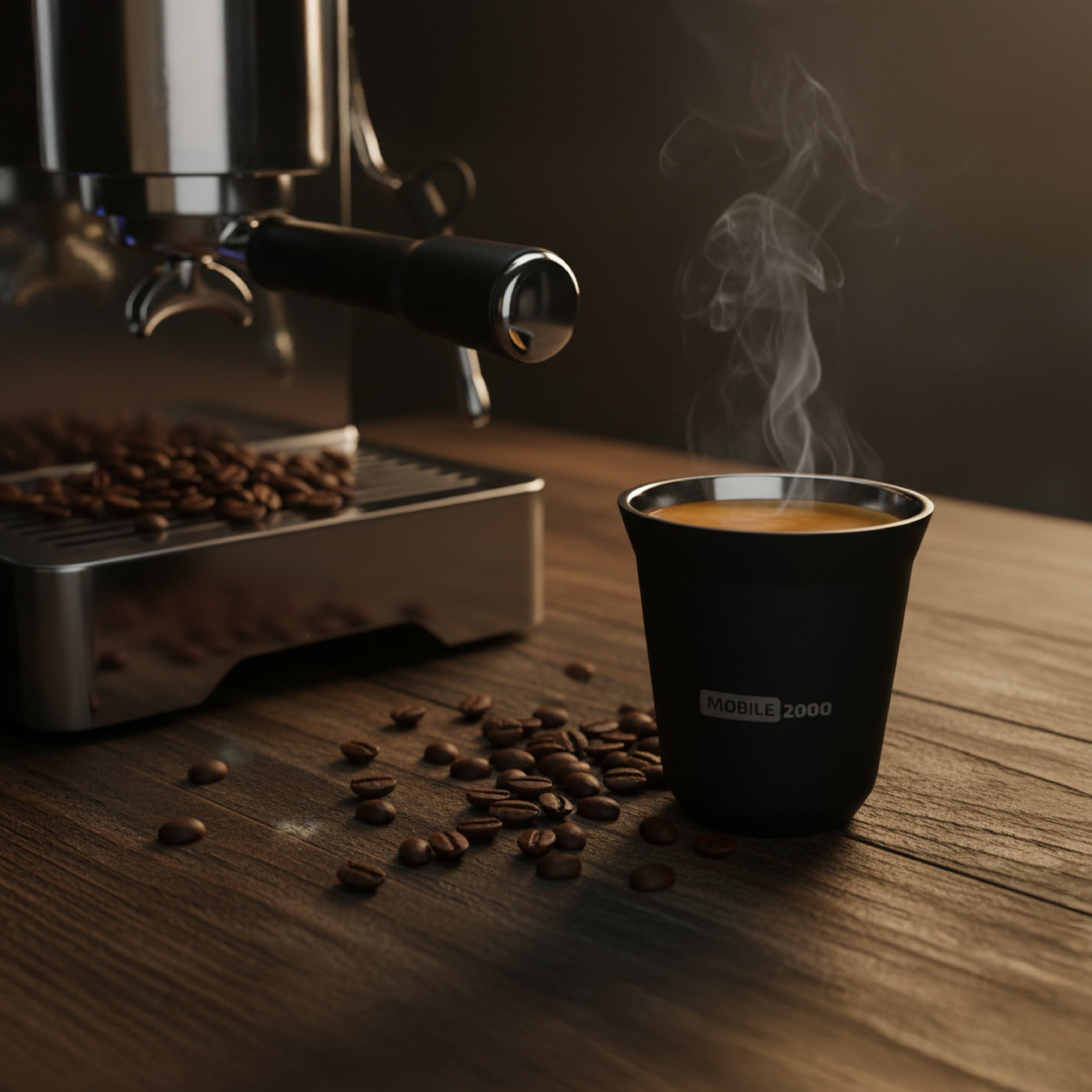 Large Double Wall Insulated Stainless Steel Espresso Cup 160 ml â Reusable & Dishwasher Safe Mugs | Black