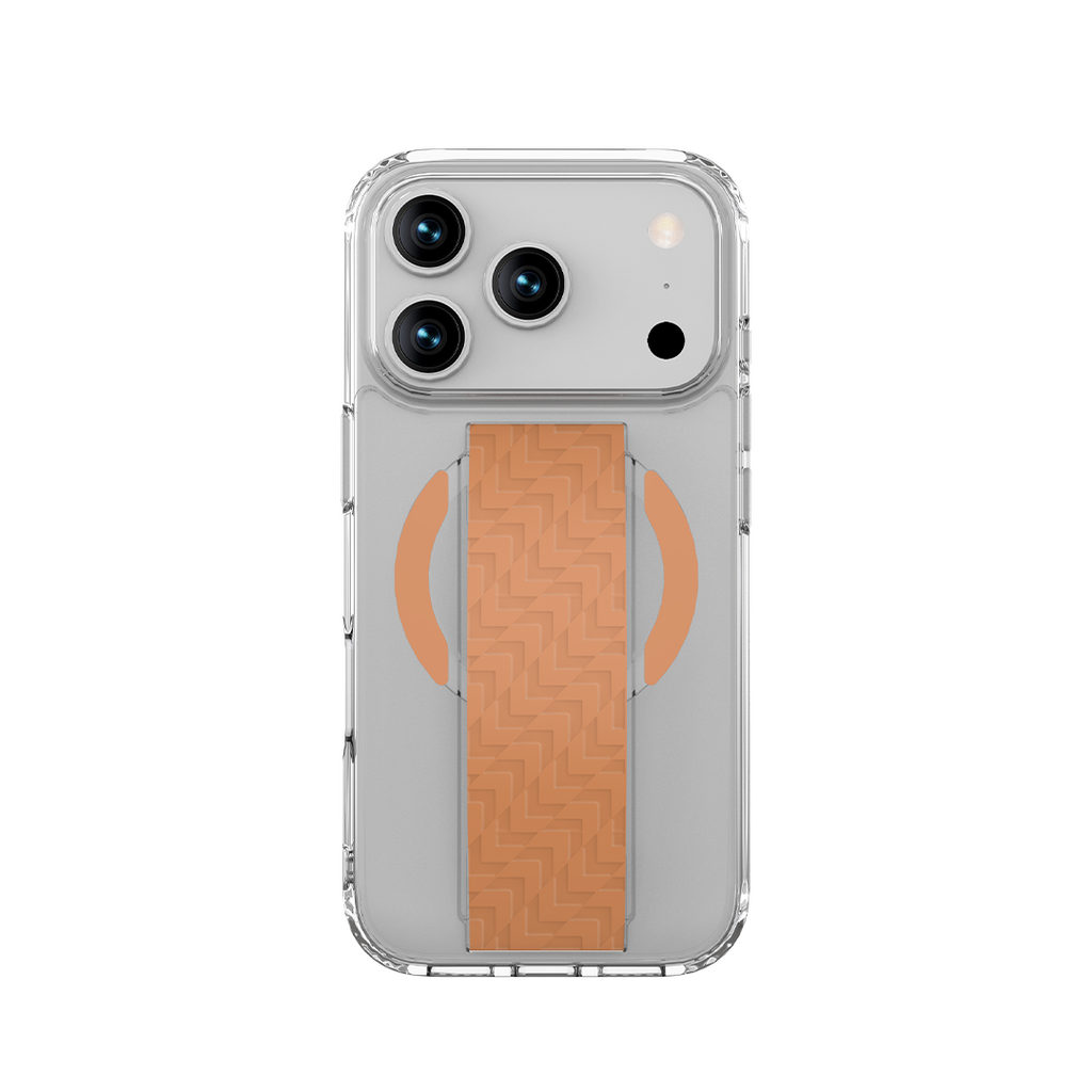 LZEL Magnexa Grip Case for iPhone 17 Pro Max | Papaya