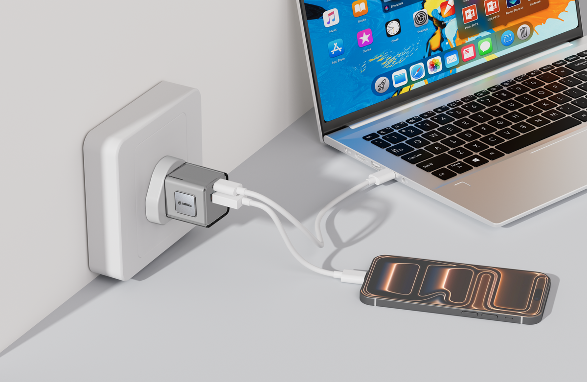 aslitec VoltiqueGaN 35W â€“ Premium GaN Charger, Dual USB-A + USB-C Ports