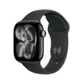 Apple Watch Series 11 GPS 46mm, Jet Black Aluminum Case with Black Sport Band â€“ S/M