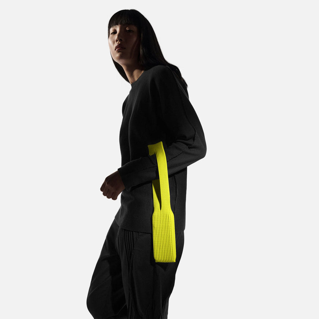 Phone Pocket with Strap â€“ Stretch Knit Wearable iPhone Holder 40 cm | Lemon