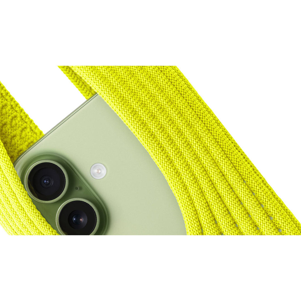 Phone Pocket with Strap â€“ Stretch Knit Wearable iPhone Holder 40 cm | Lemon