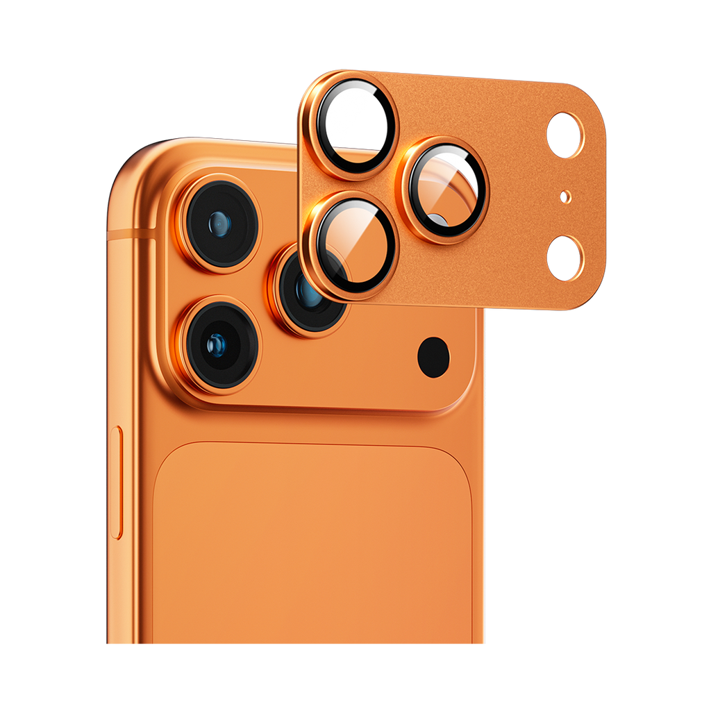 LZEL Metal Tempered Glass Camera For Iphone 17 Pro | Orange